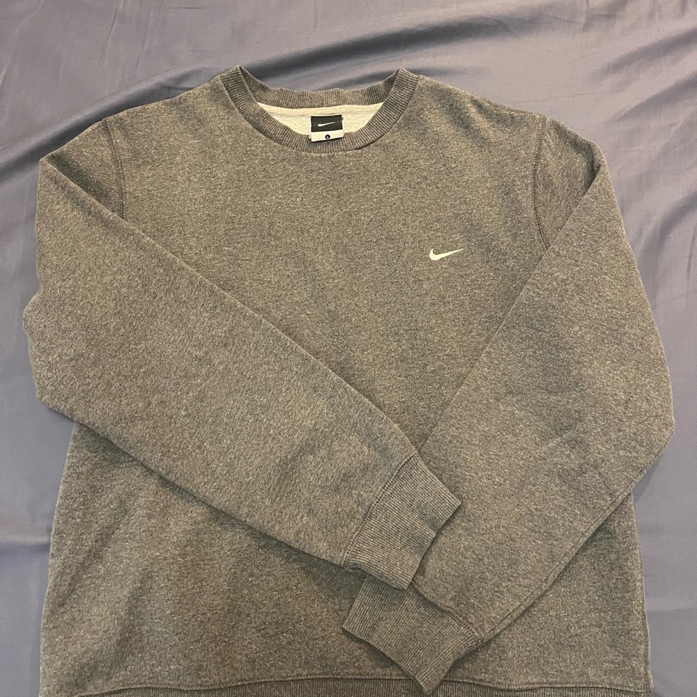 Nike Men's Classic Gray Crewneck Sweater